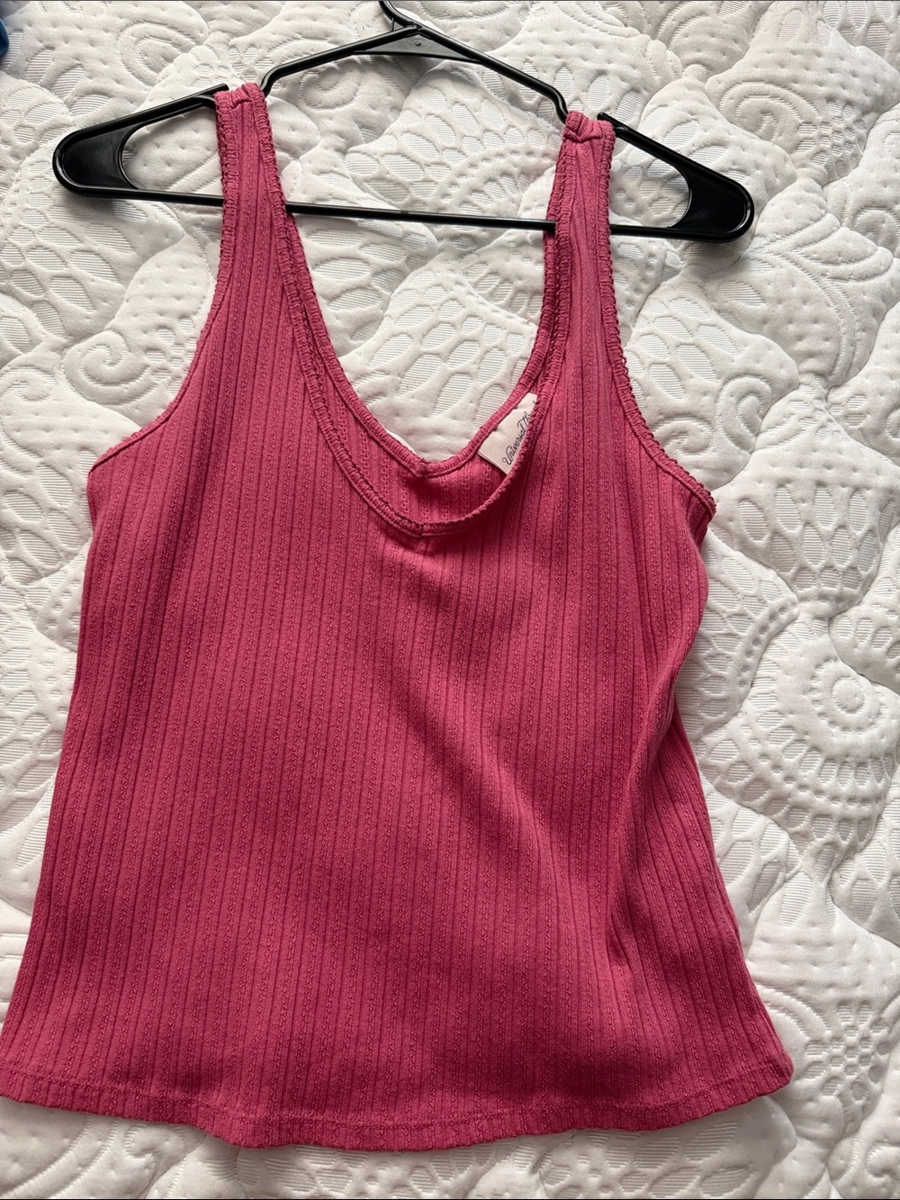 Universal Thread Ribbed Tank Top in Rose